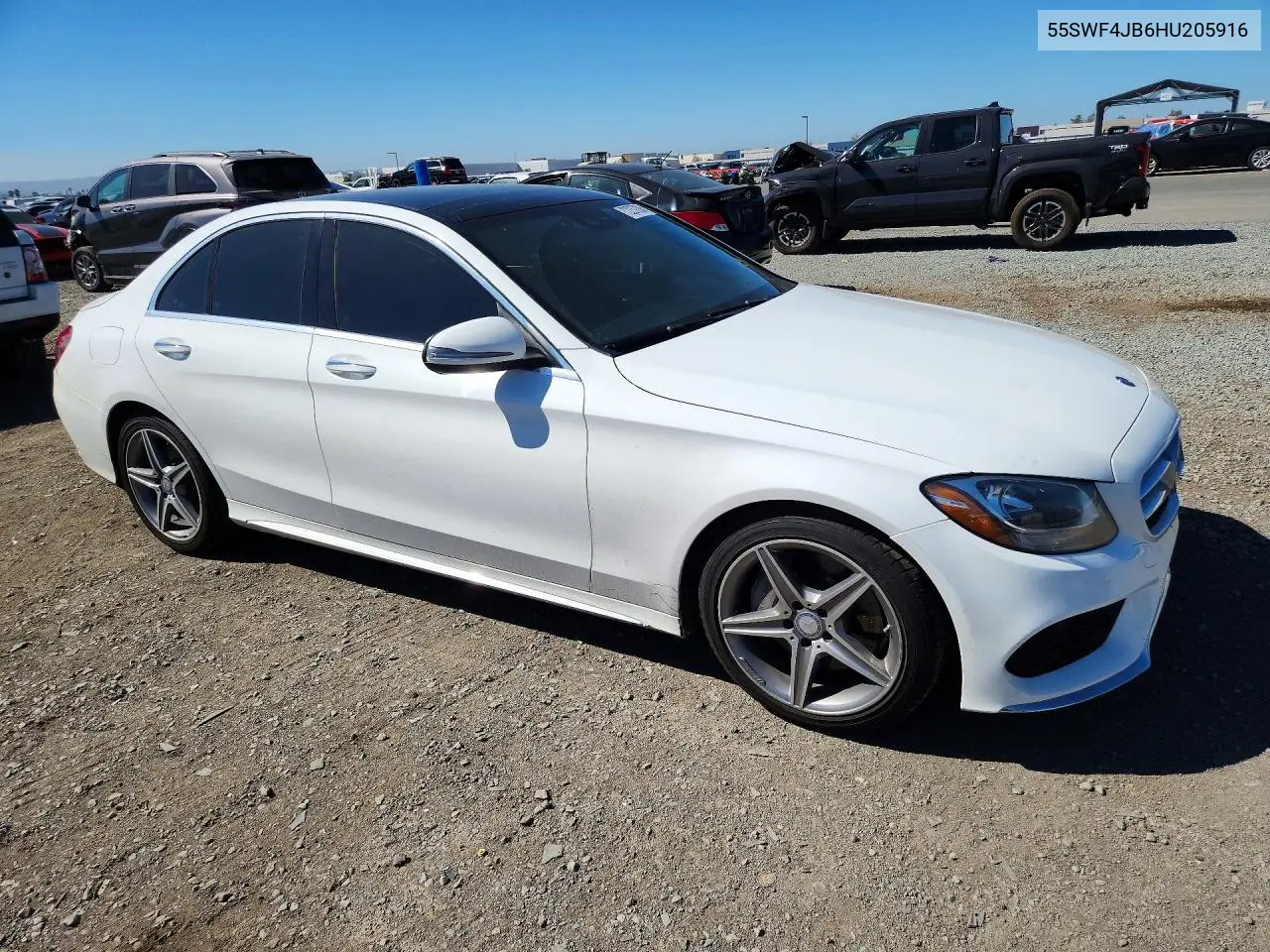 2017 MERCEDES C-KLASSE VIN 55SWF4JB6HU205916 — фото 4