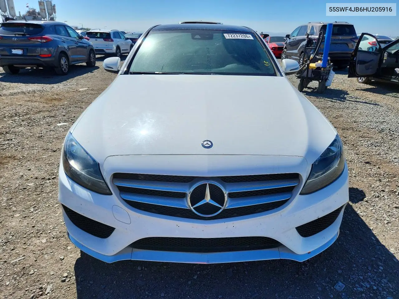 2017 MERCEDES C-KLASSE VIN 55SWF4JB6HU205916 — фото 5