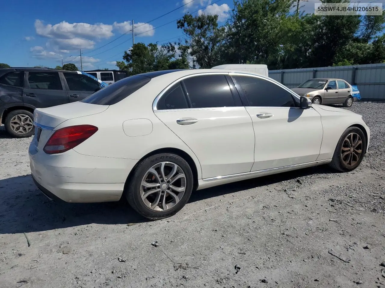 2017 MERCEDES C-KLASSE VIN 55SWF4JB4HU206515 — фото 3