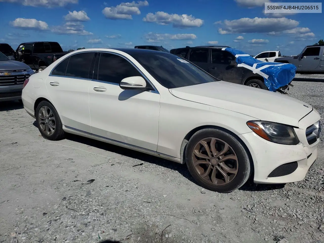 2017 MERCEDES C-KLASSE VIN 55SWF4JB4HU206515 — фото 4