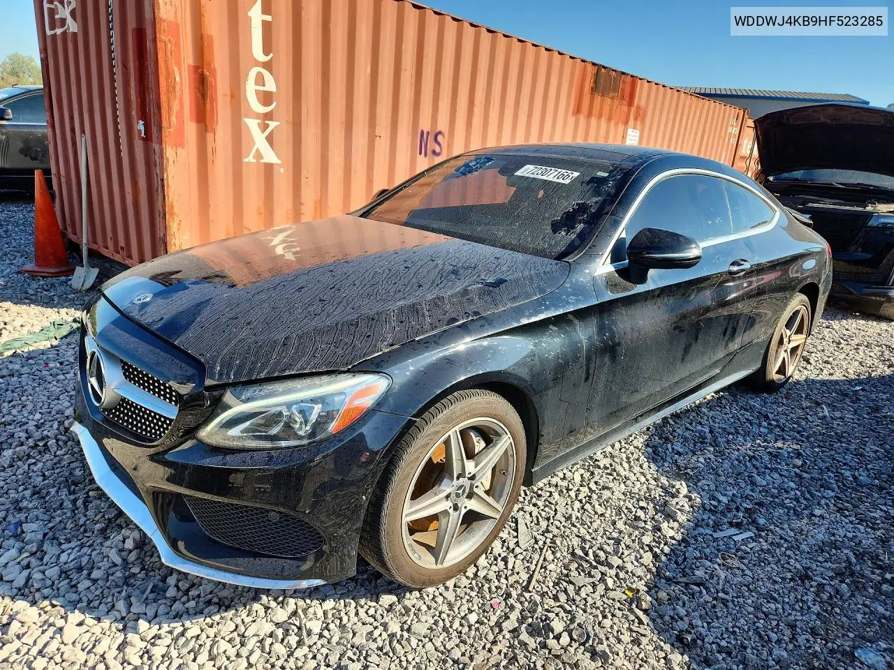 MERCEDES C-KLASSE 2017, VIN WDDWJ4KB9HF523285