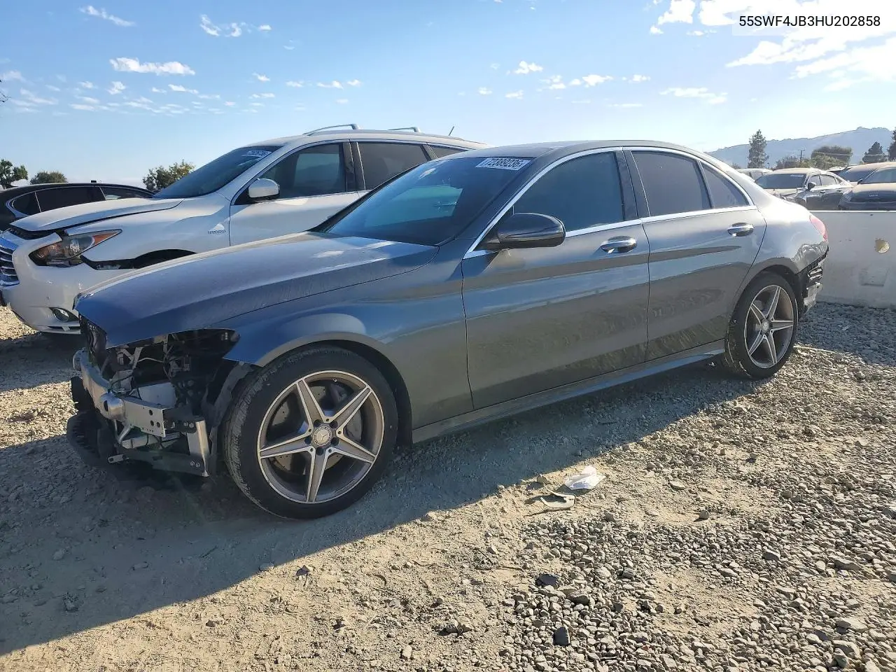 MERCEDES C-KLASSE 2017, VIN 55SWF4JB3HU202858