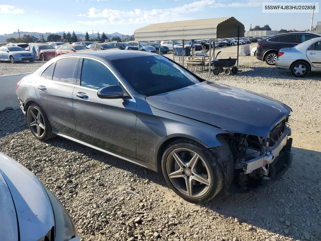 2017 MERCEDES C-KLASSE VIN 55SWF4JB3HU202858 — фото 4
