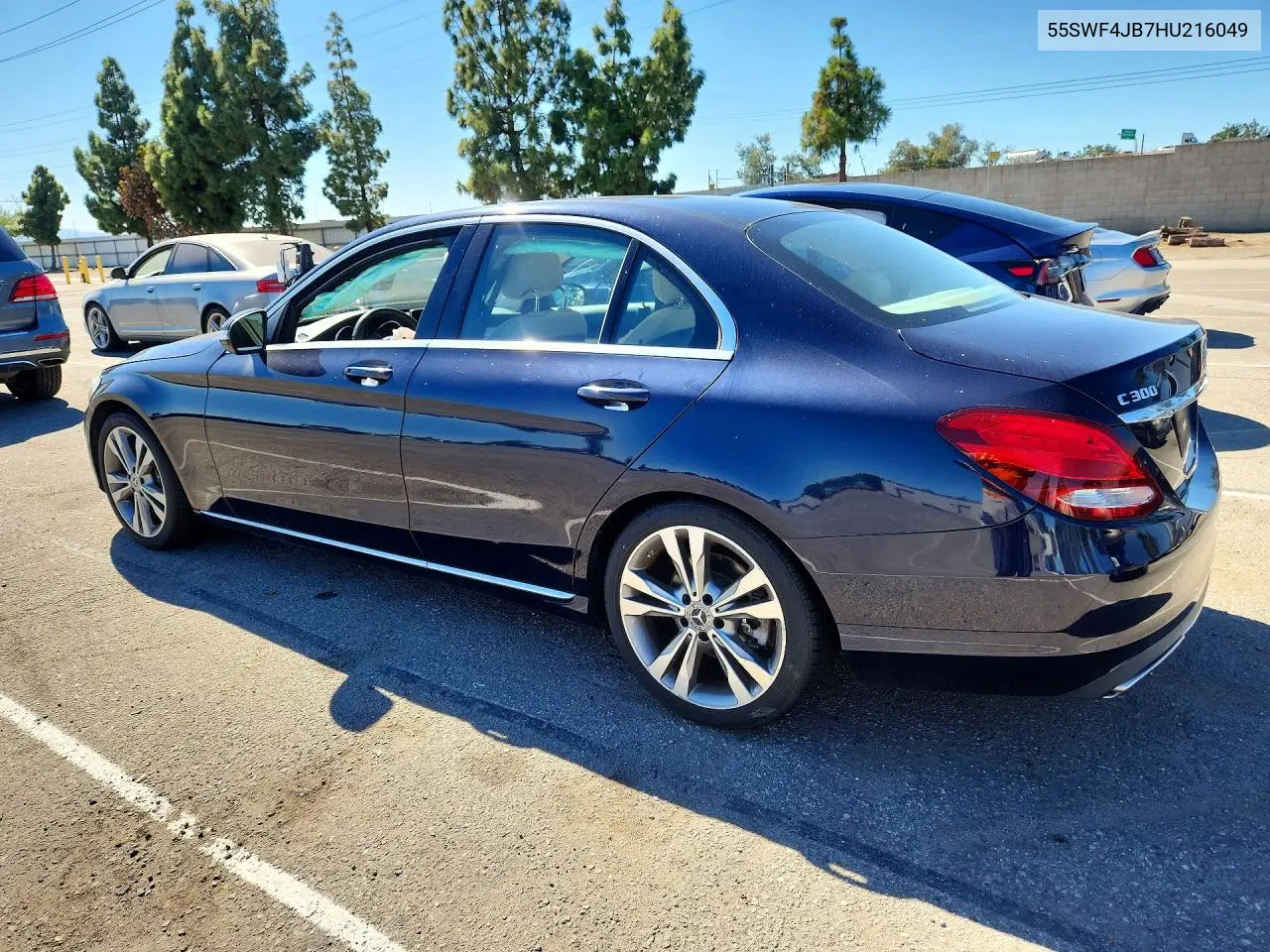 2017 MERCEDES C-KLASSE VIN 55SWF4JB7HU216049 — фото 2