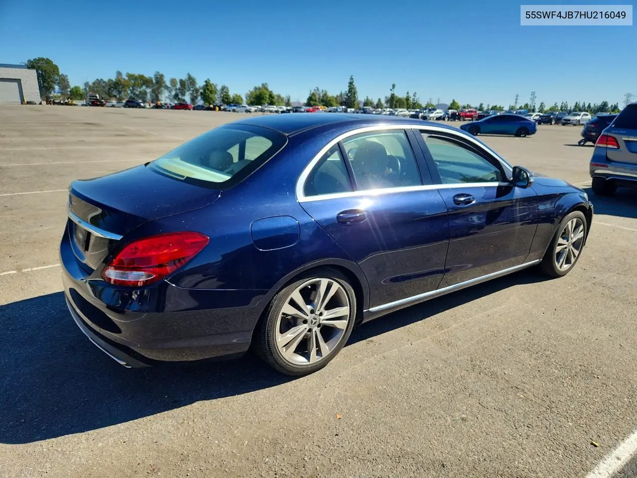 2017 MERCEDES C-KLASSE VIN 55SWF4JB7HU216049 — фото 3