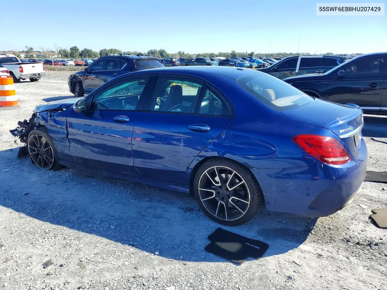 2017 MERCEDES C-KLASSE VIN 55SWF6EB8HU207429 — фото 2