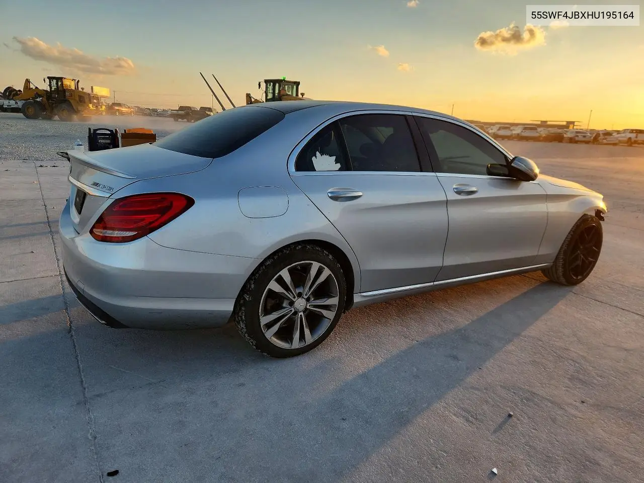 2017 MERCEDES C-KLASSE VIN 55SWF4JBXHU195164 — фото 3