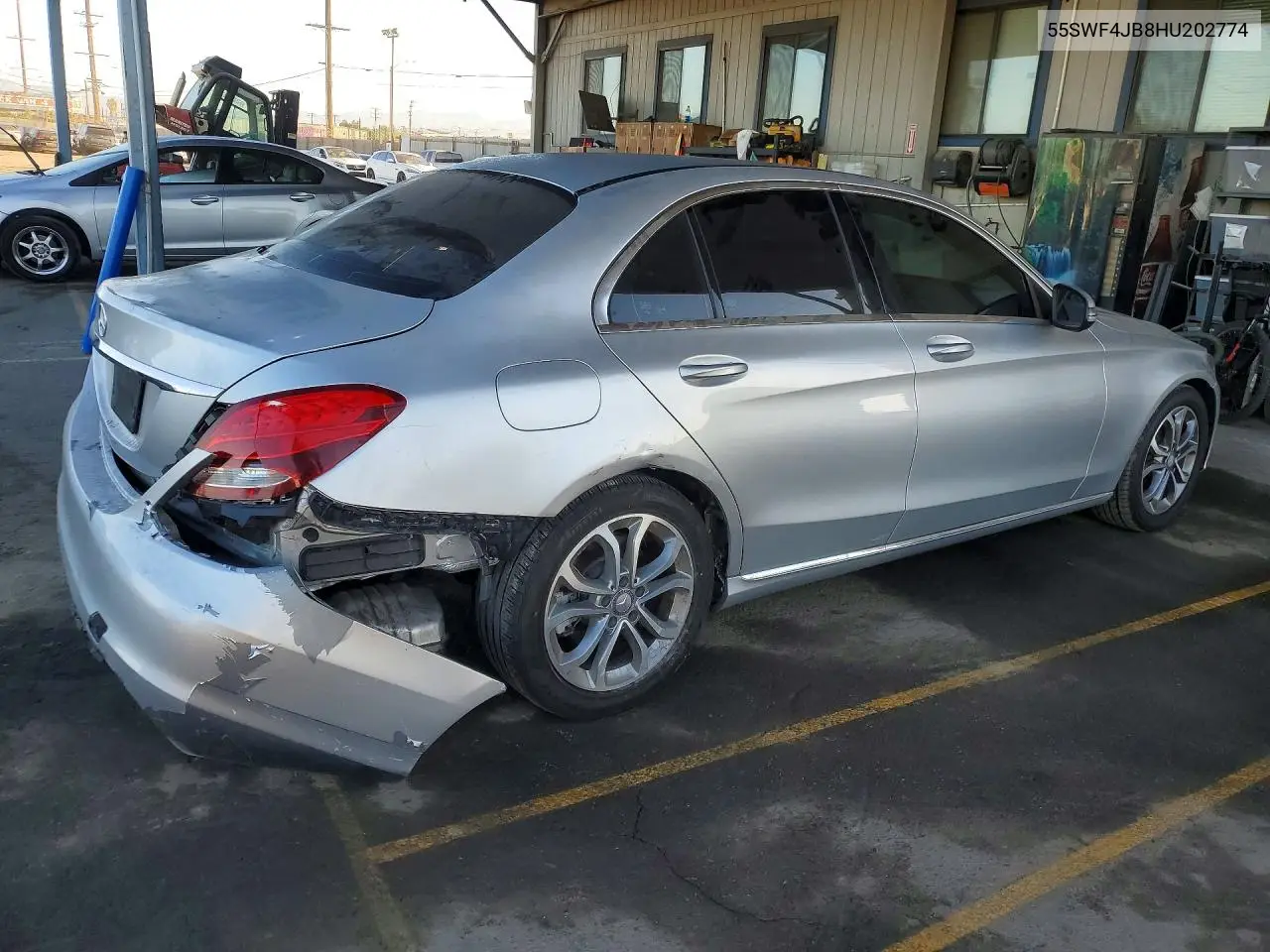 2017 MERCEDES C-KLASSE VIN 55SWF4JB8HU202774 — фото 3