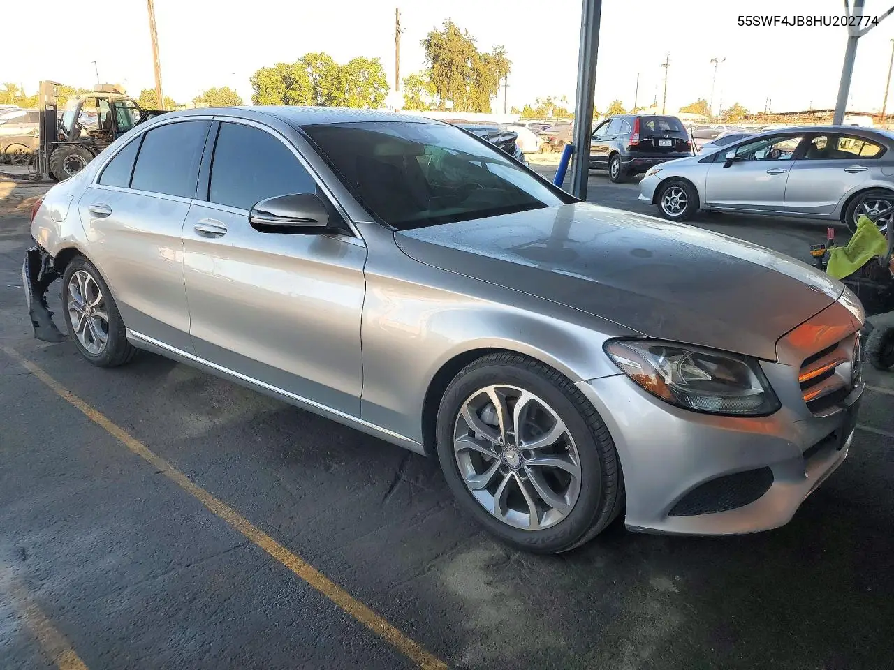 2017 MERCEDES C-KLASSE VIN 55SWF4JB8HU202774 — фото 4