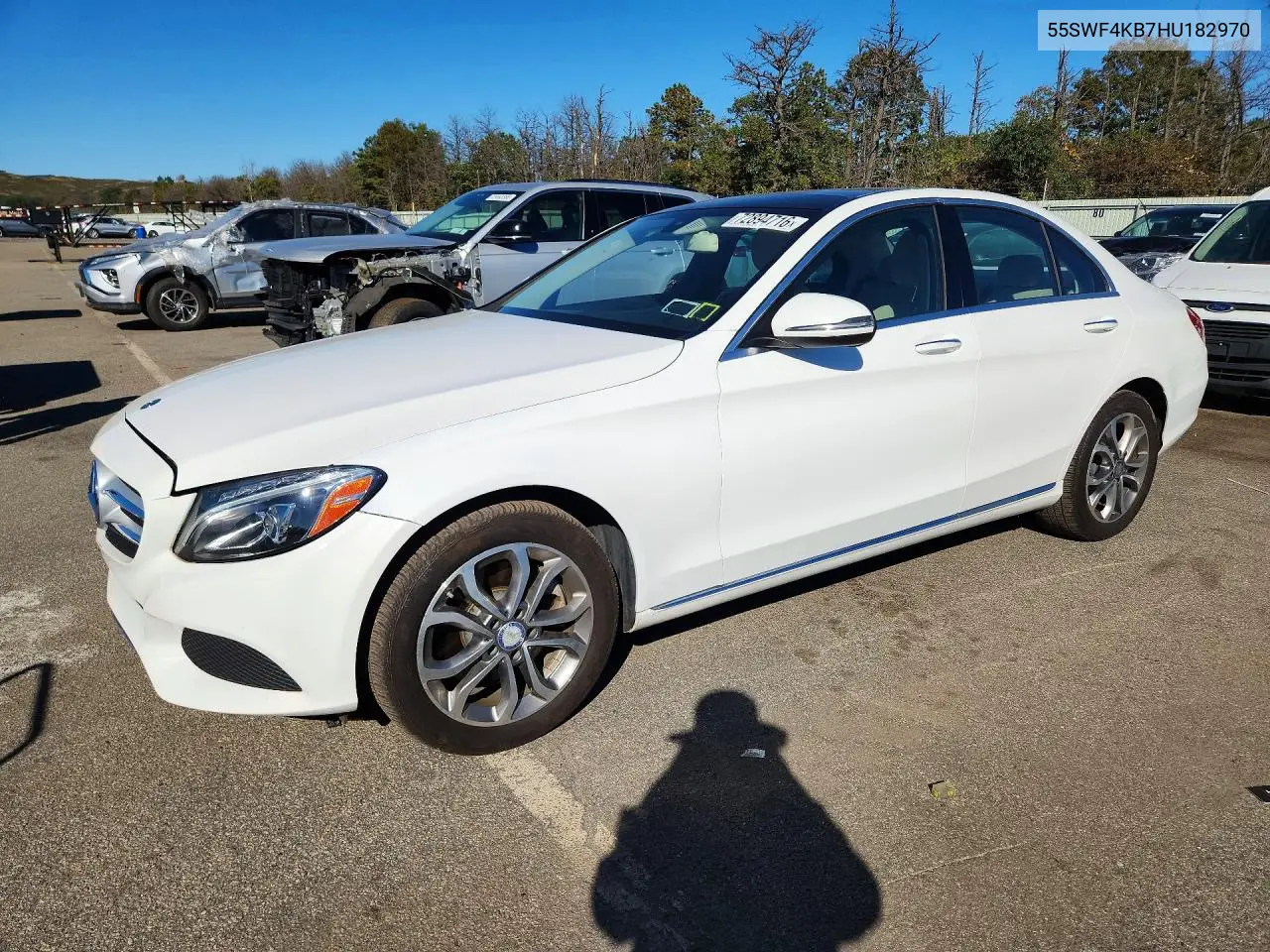 MERCEDES C-KLASSE 2017, VIN 55SWF4KB7HU182970