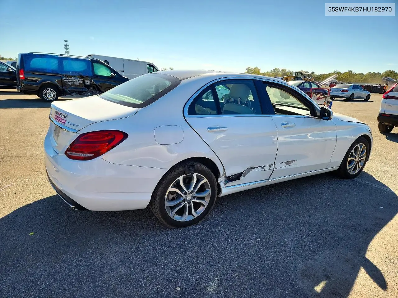 2017 MERCEDES C-KLASSE VIN 55SWF4KB7HU182970 — фото 3