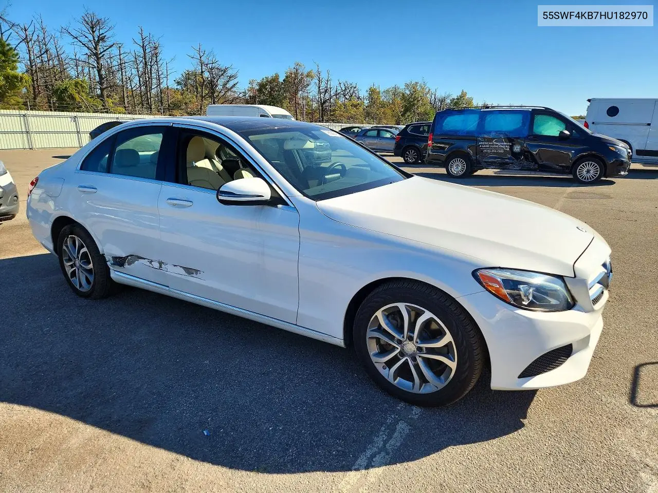 2017 MERCEDES C-KLASSE VIN 55SWF4KB7HU182970 — фото 4