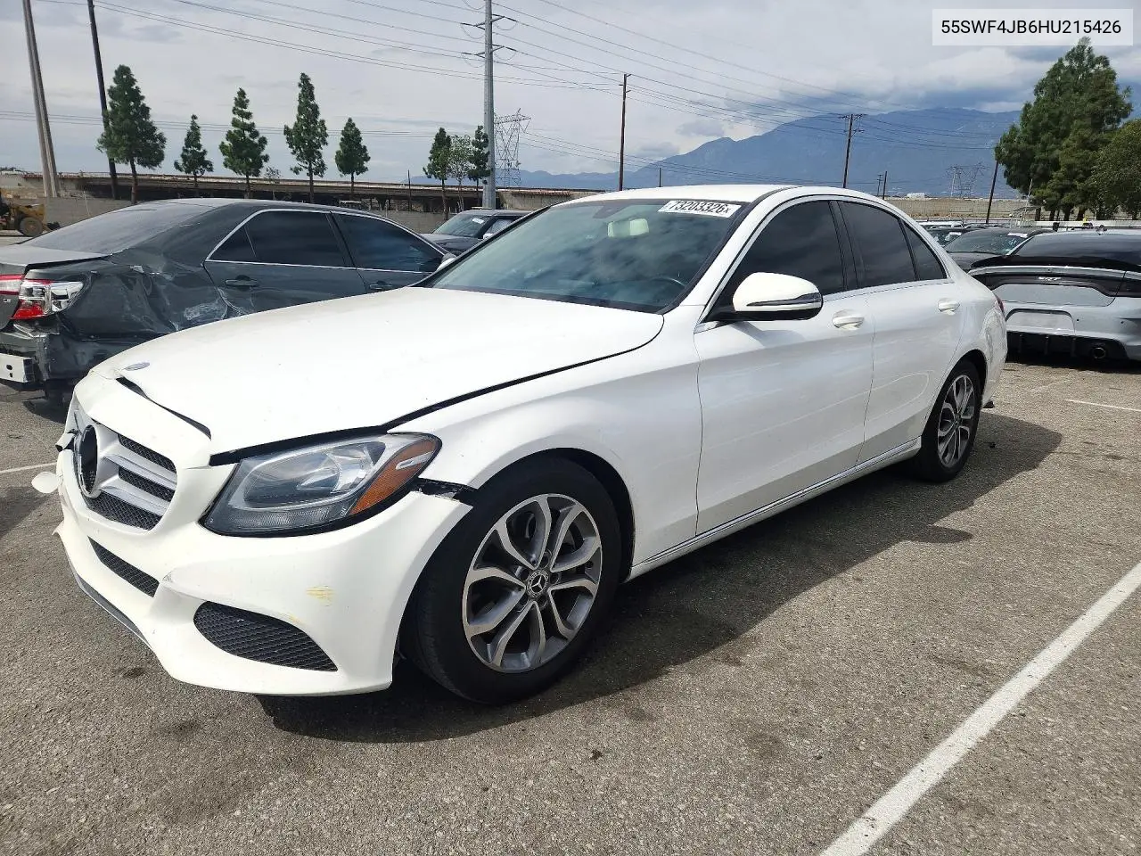 MERCEDES C-KLASSE 2017, VIN 55SWF4JB6HU215426