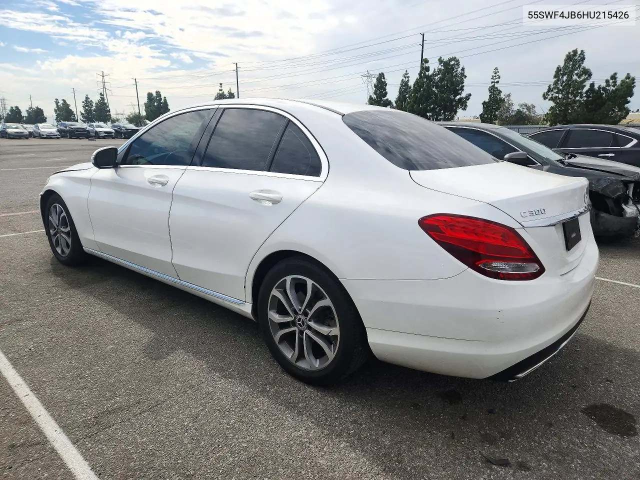 2017 MERCEDES C-KLASSE VIN 55SWF4JB6HU215426 — фото 2