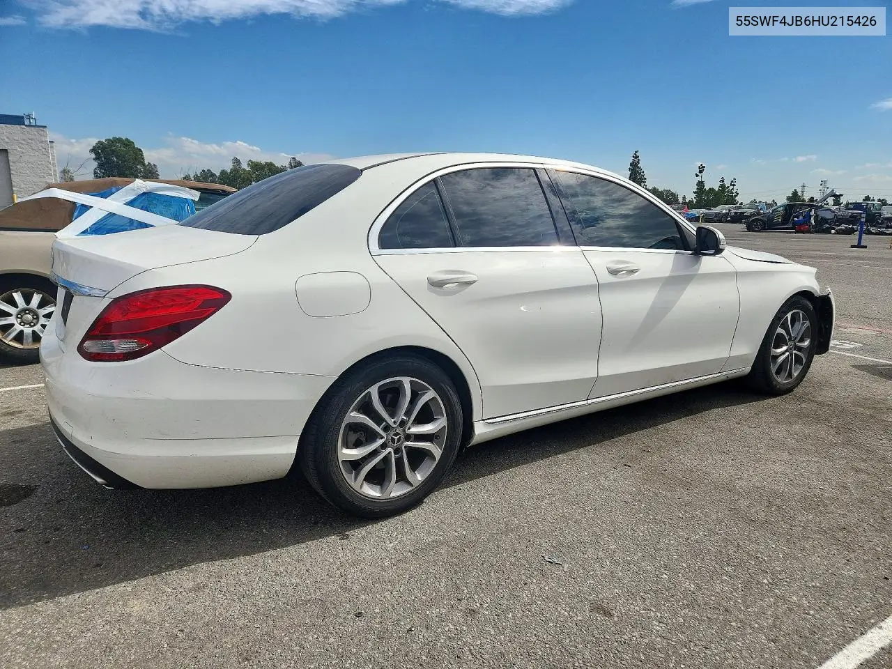 2017 MERCEDES C-KLASSE VIN 55SWF4JB6HU215426 — фото 3