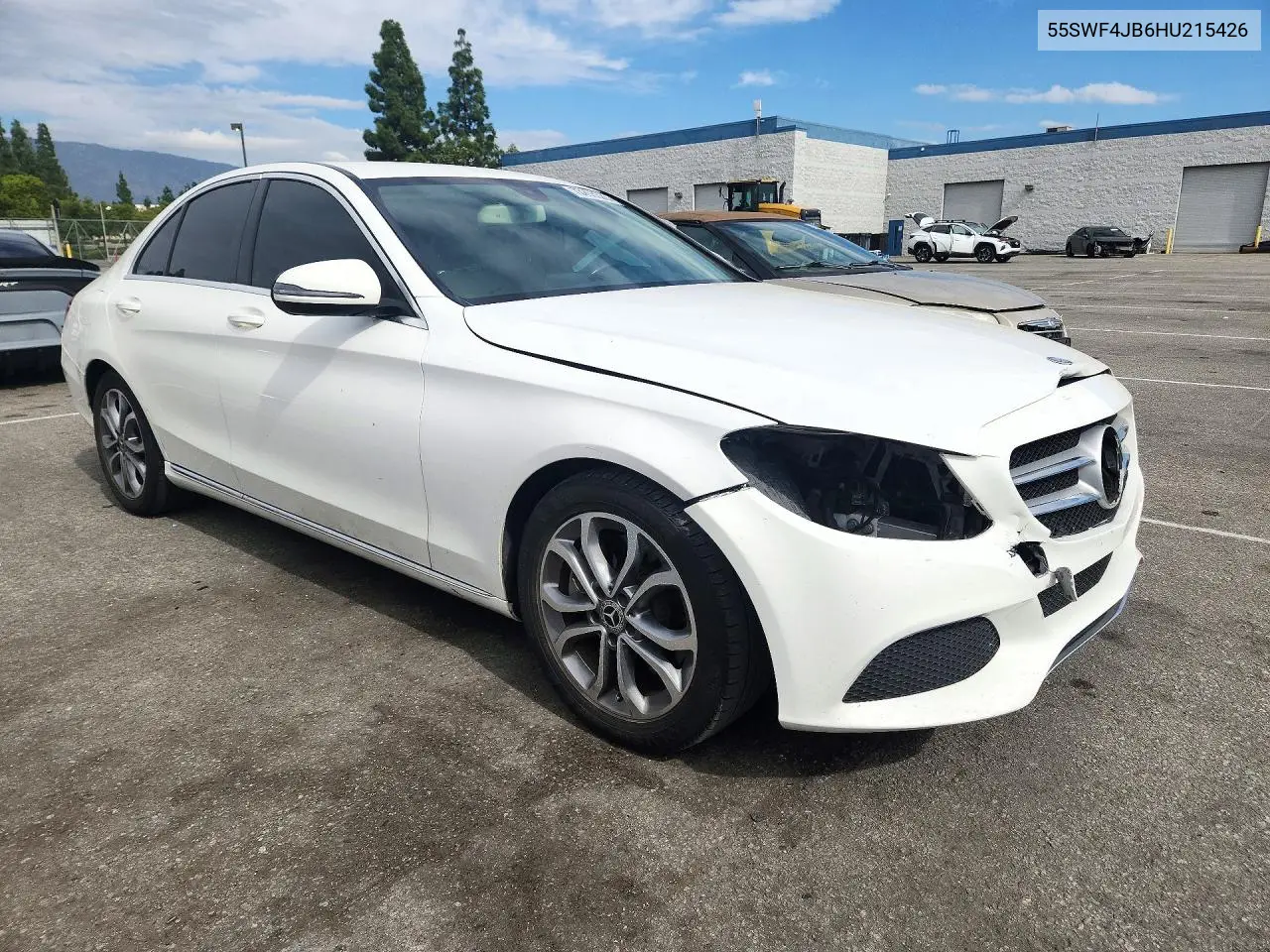 2017 MERCEDES C-KLASSE VIN 55SWF4JB6HU215426 — фото 4