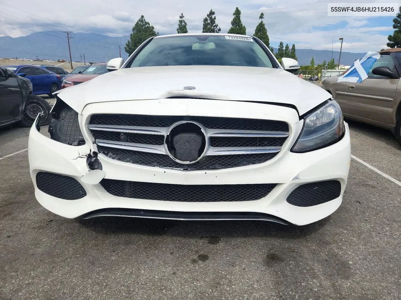 2017 MERCEDES C-KLASSE VIN 55SWF4JB6HU215426 — фото 5