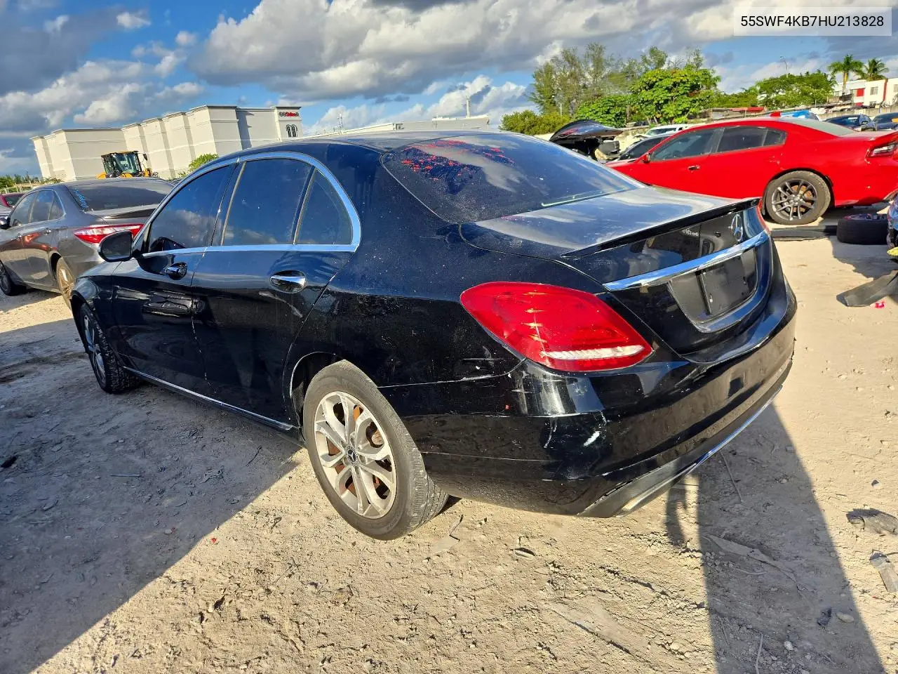 2017 MERCEDES C-KLASSE VIN 55SWF4KB7HU213828 — фото 2