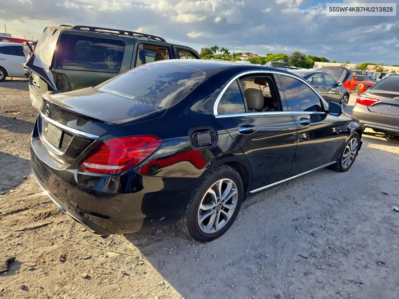2017 MERCEDES C-KLASSE VIN 55SWF4KB7HU213828 — фото 3