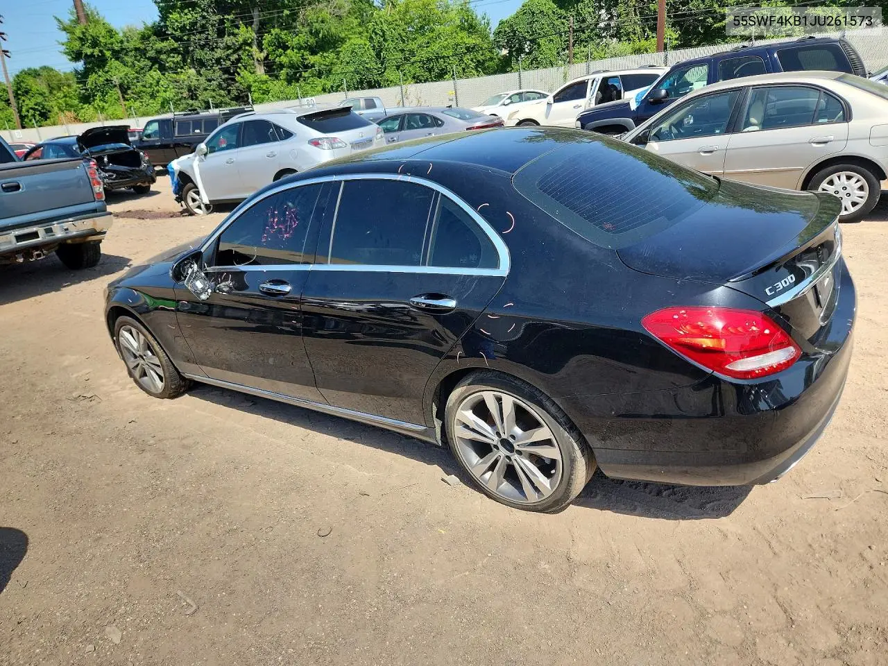 2018 MERCEDES C-KLASSE VIN 55SWF4KB1JU261573 — фото 2