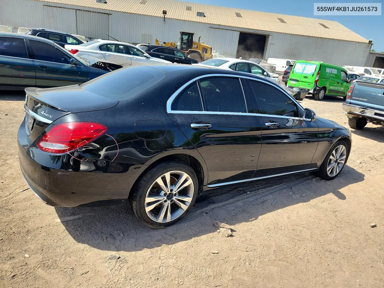 2018 MERCEDES C-KLASSE VIN 55SWF4KB1JU261573 — фото 3