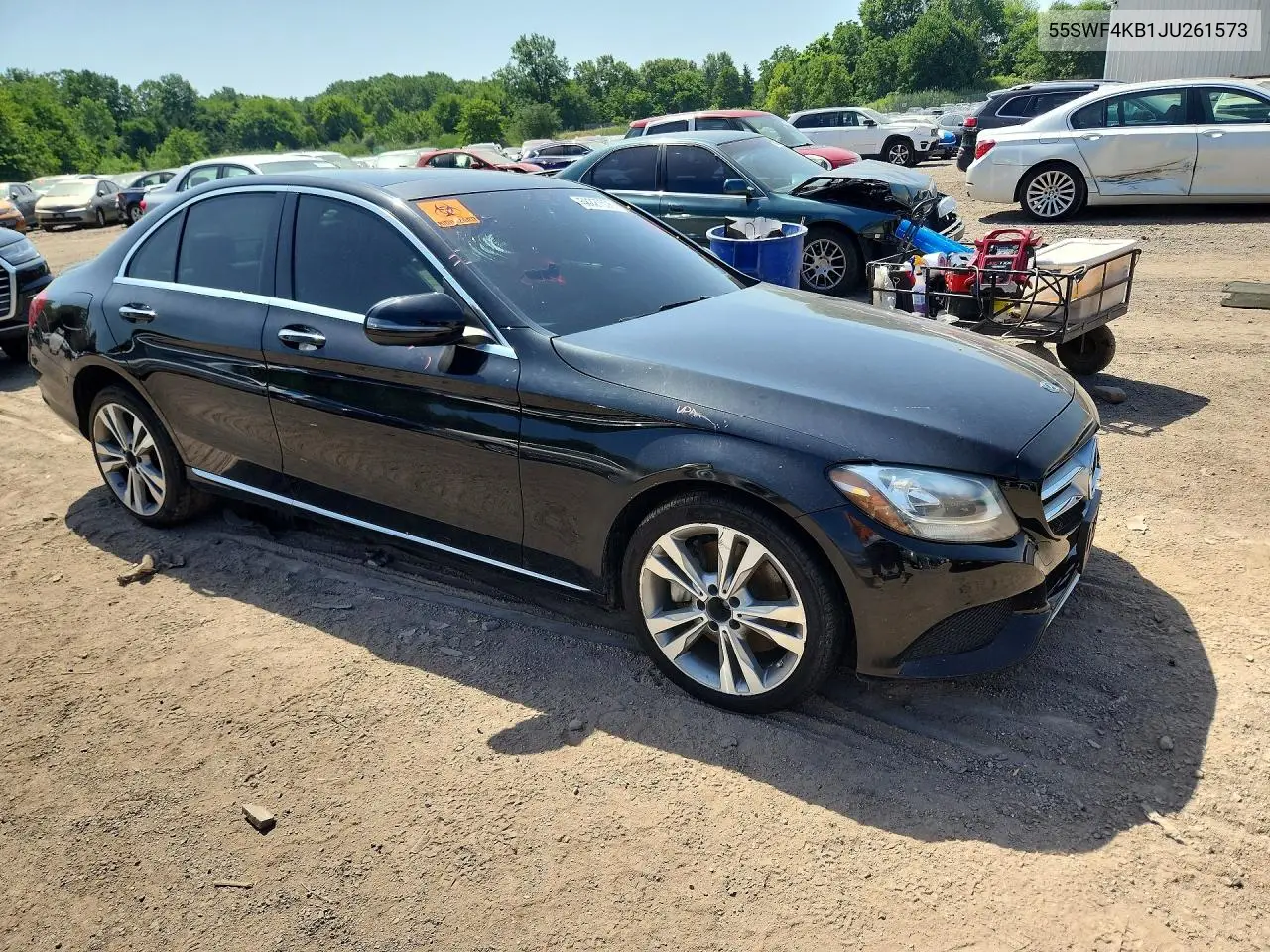 2018 MERCEDES C-KLASSE VIN 55SWF4KB1JU261573 — фото 4