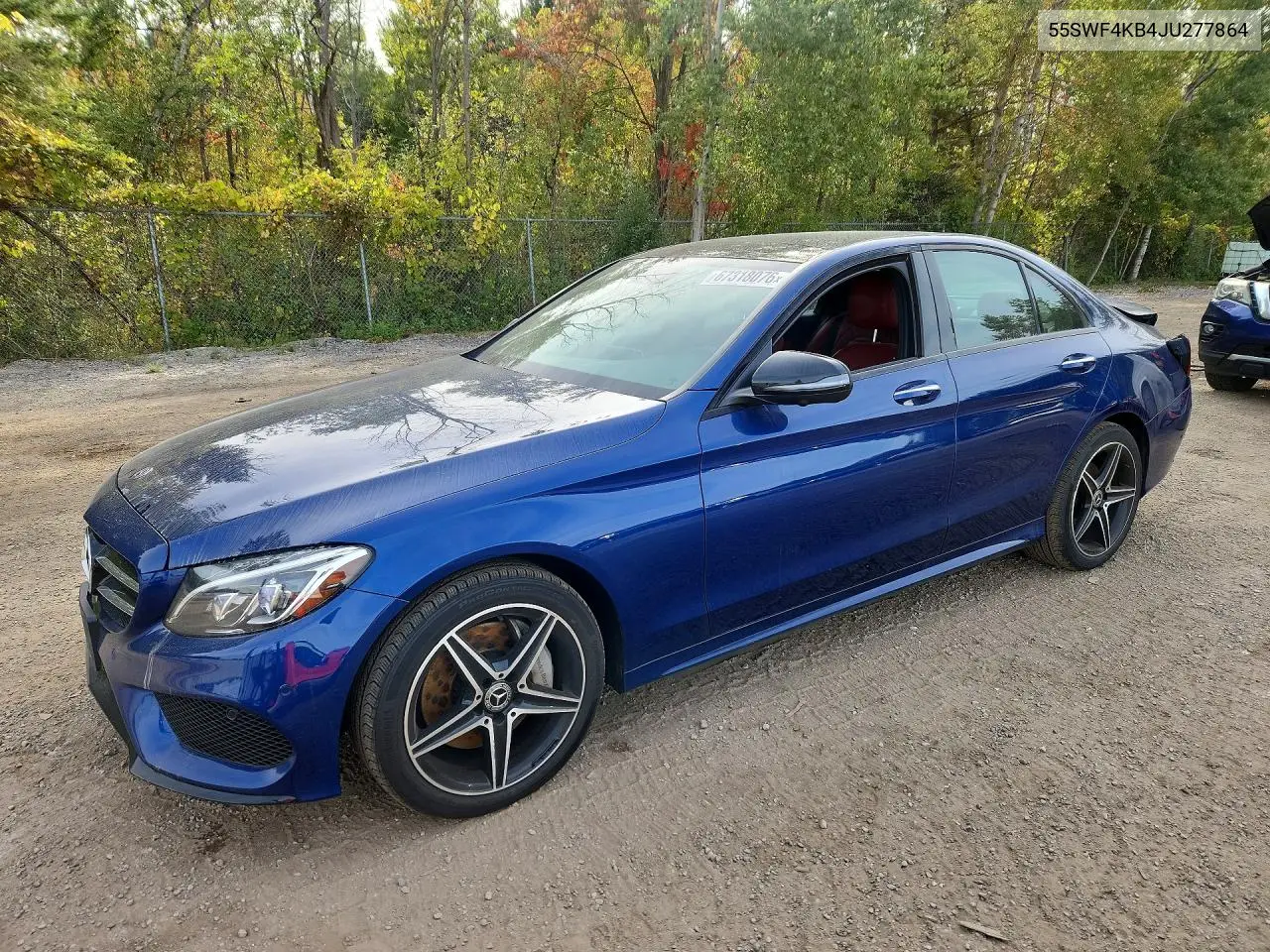 MERCEDES C-KLASSE 2018, VIN 55SWF4KB4JU277864