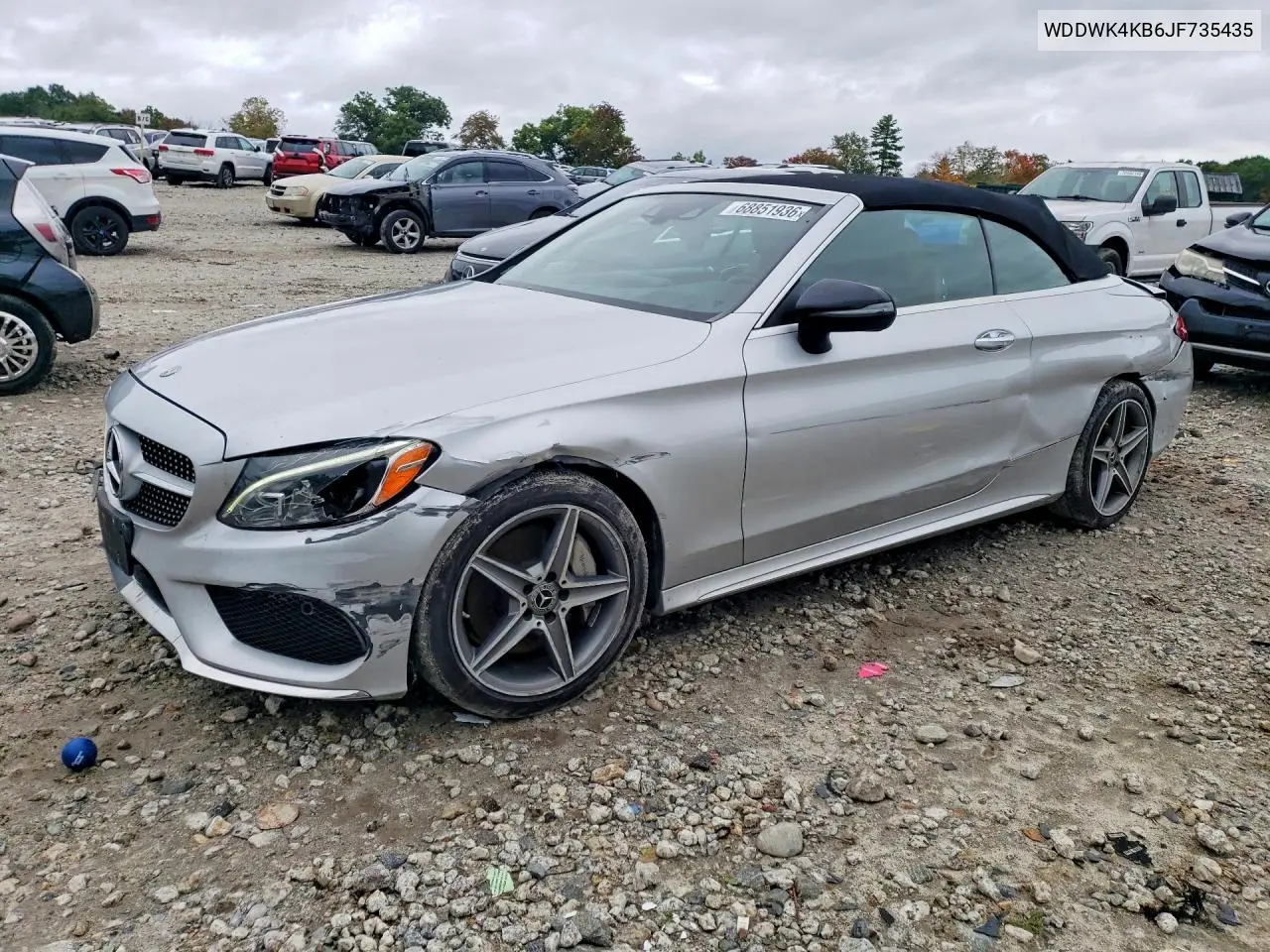 MERCEDES C-KLASSE 2018, VIN WDDWK4KB6JF735435