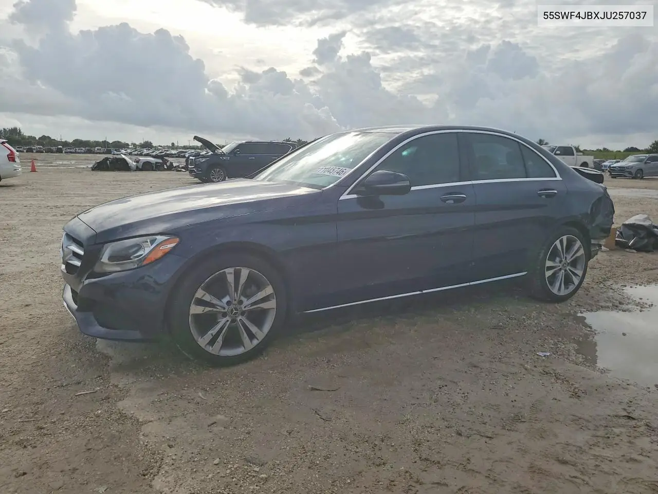 MERCEDES C-KLASSE 2018, VIN 55SWF4JBXJU257037