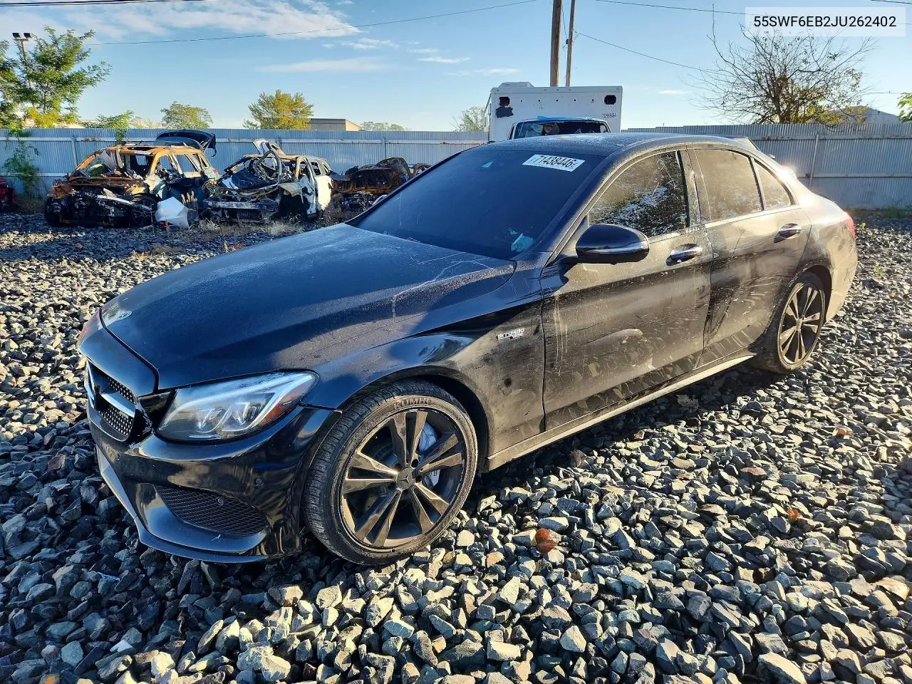 MERCEDES C-KLASSE 2018, VIN 55SWF6EB2JU262402