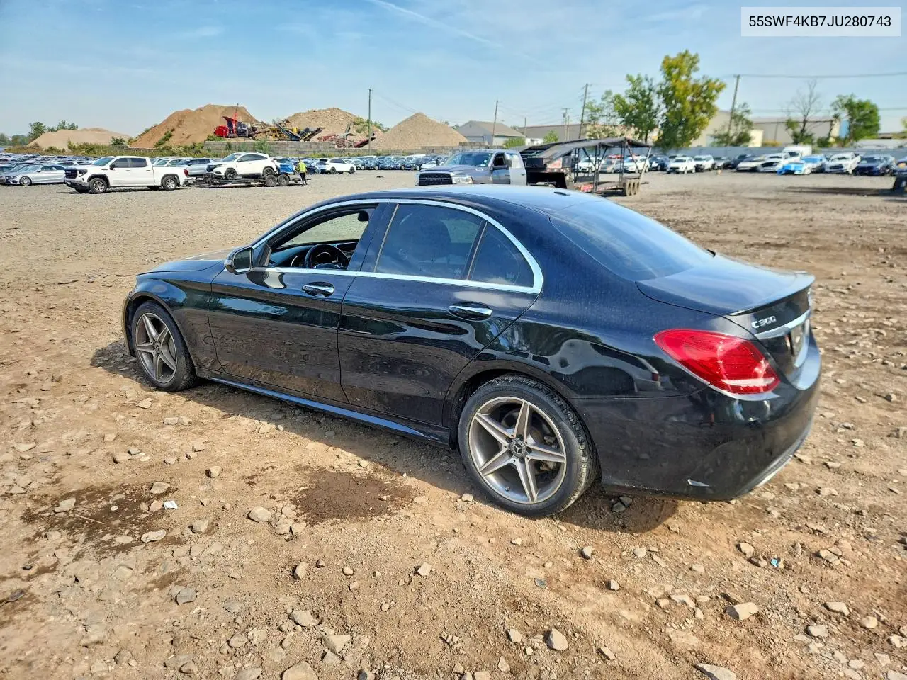 2018 MERCEDES C-KLASSE VIN 55SWF4KB7JU280743 — фото 2