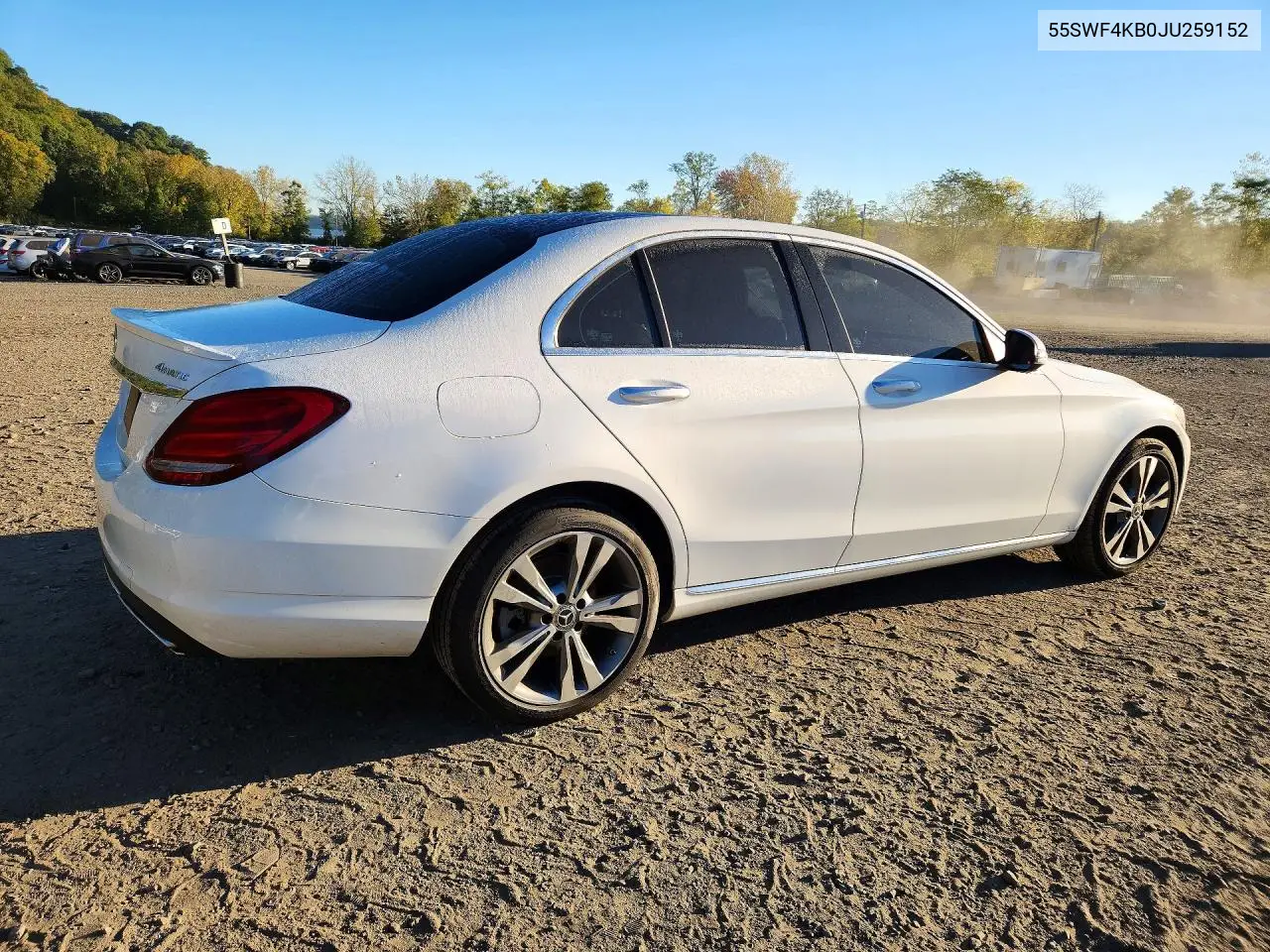 2018 MERCEDES C-KLASSE VIN 55SWF4KB0JU259152 — фото 3