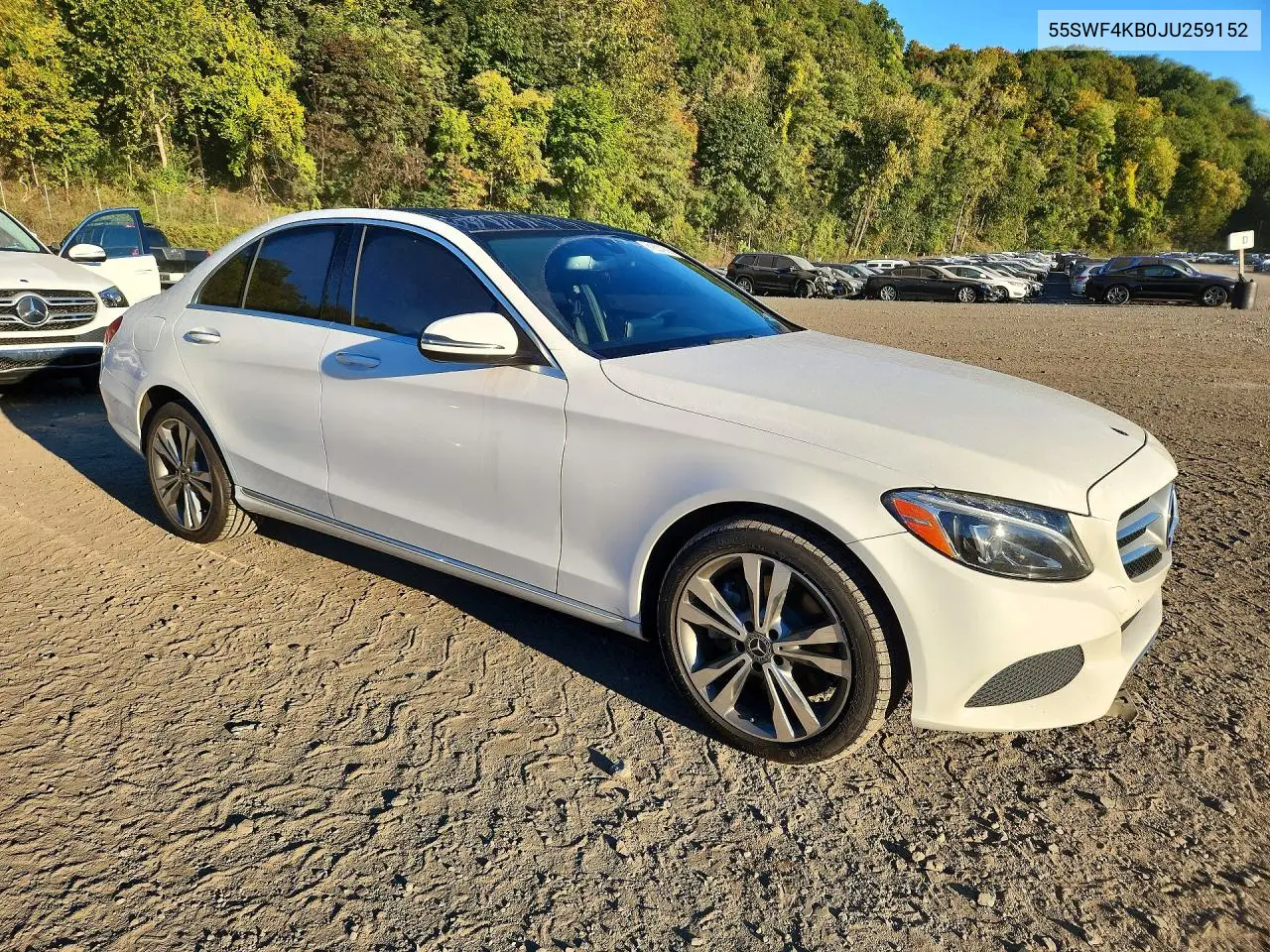 2018 MERCEDES C-KLASSE VIN 55SWF4KB0JU259152 — фото 4