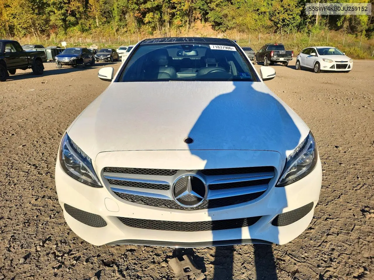 2018 MERCEDES C-KLASSE VIN 55SWF4KB0JU259152 — фото 5