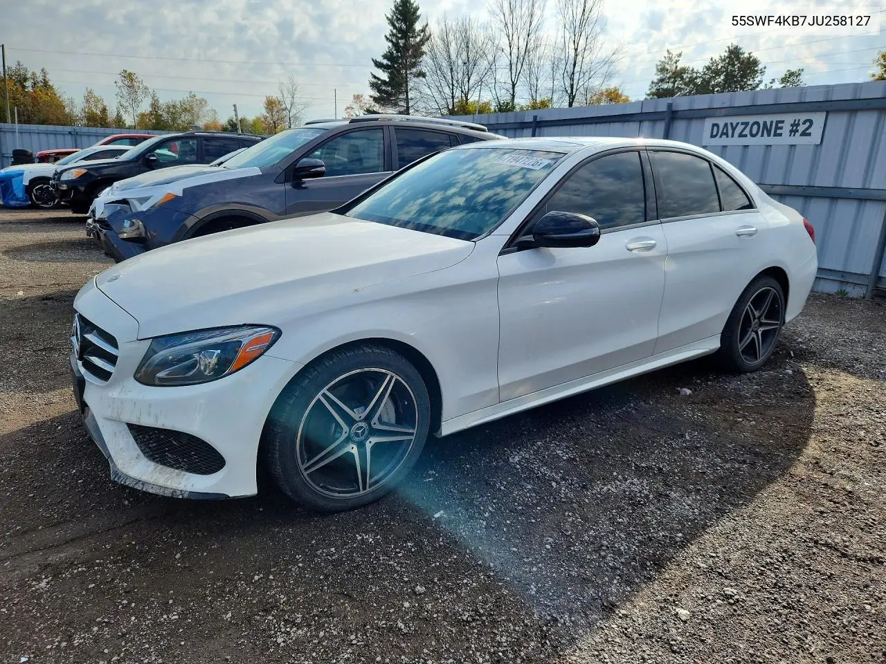 MERCEDES C-KLASSE 2018, VIN 55SWF4KB7JU258127