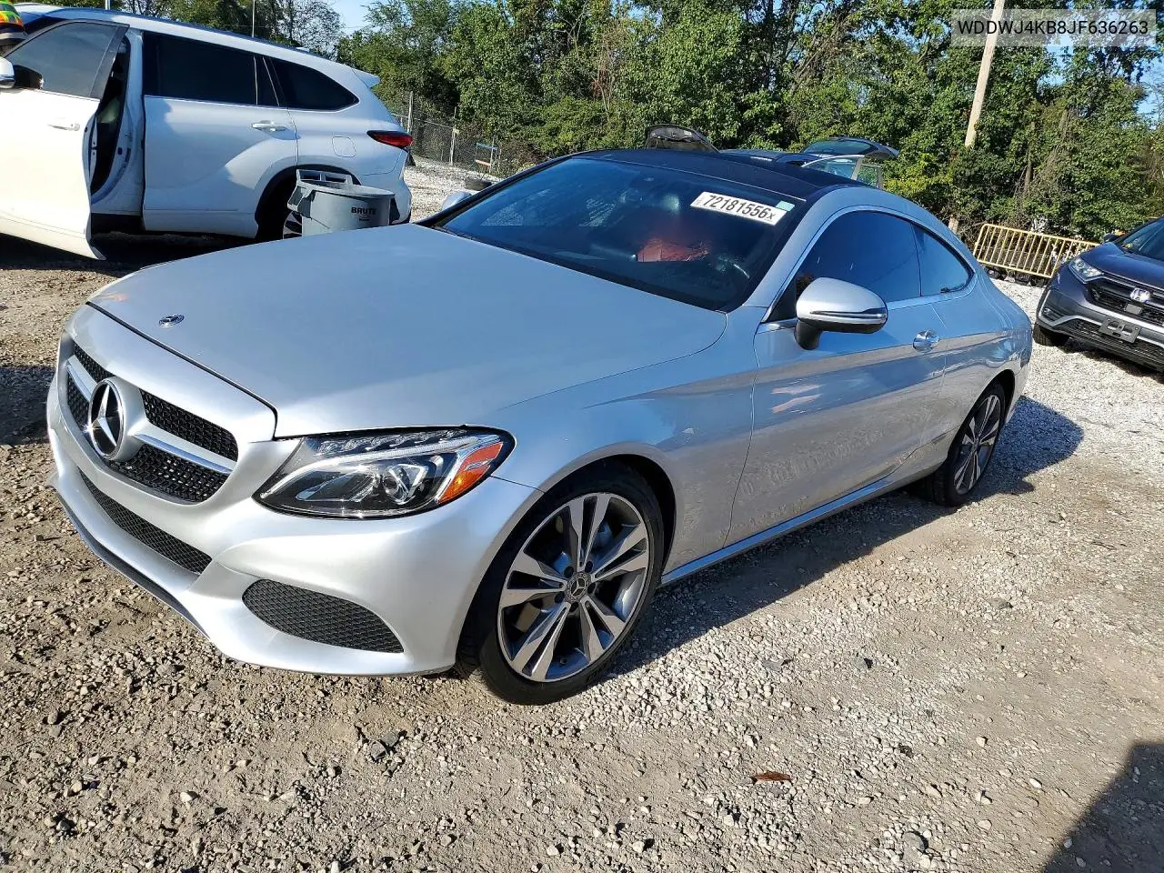 MERCEDES C-KLASSE 2018, VIN WDDWJ4KB8JF636263