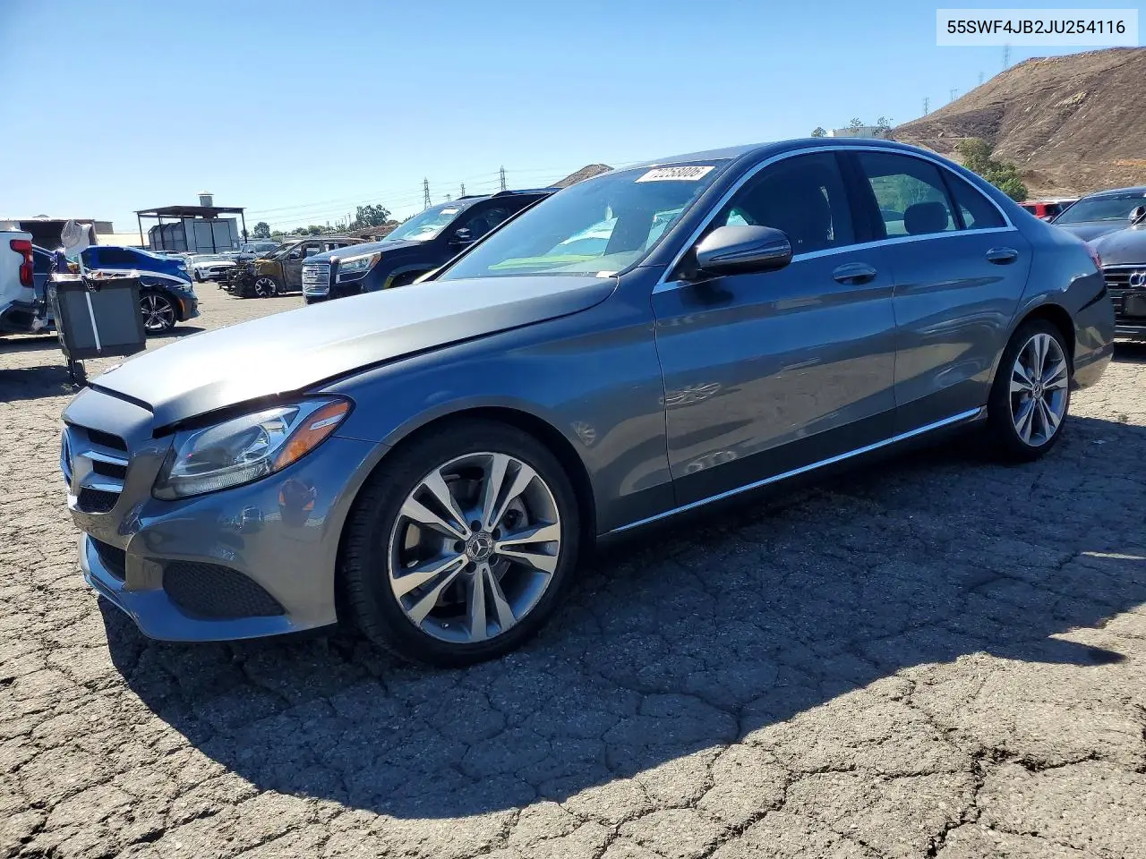 MERCEDES C-KLASSE 2018, VIN 55SWF4JB2JU254116