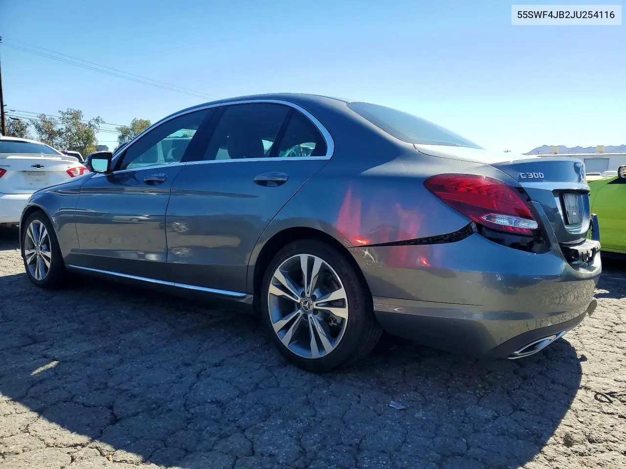 2018 MERCEDES C-KLASSE VIN 55SWF4JB2JU254116 — фото 2