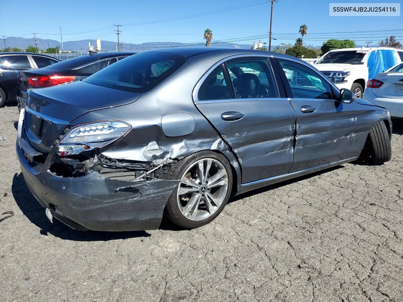 2018 MERCEDES C-KLASSE VIN 55SWF4JB2JU254116 — фото 3