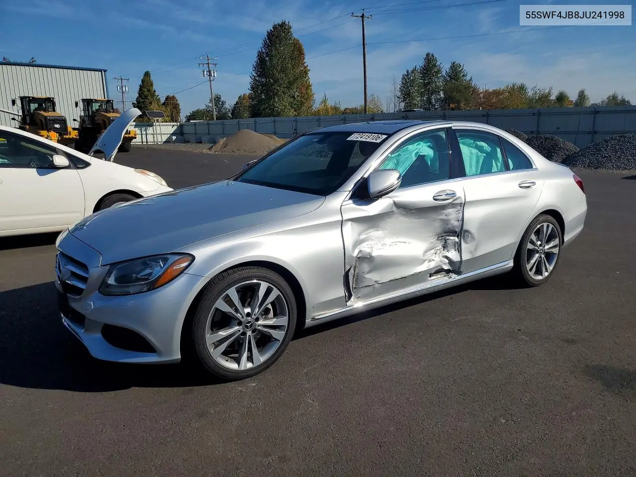 MERCEDES C-KLASSE 2018, VIN 55SWF4JB8JU241998
