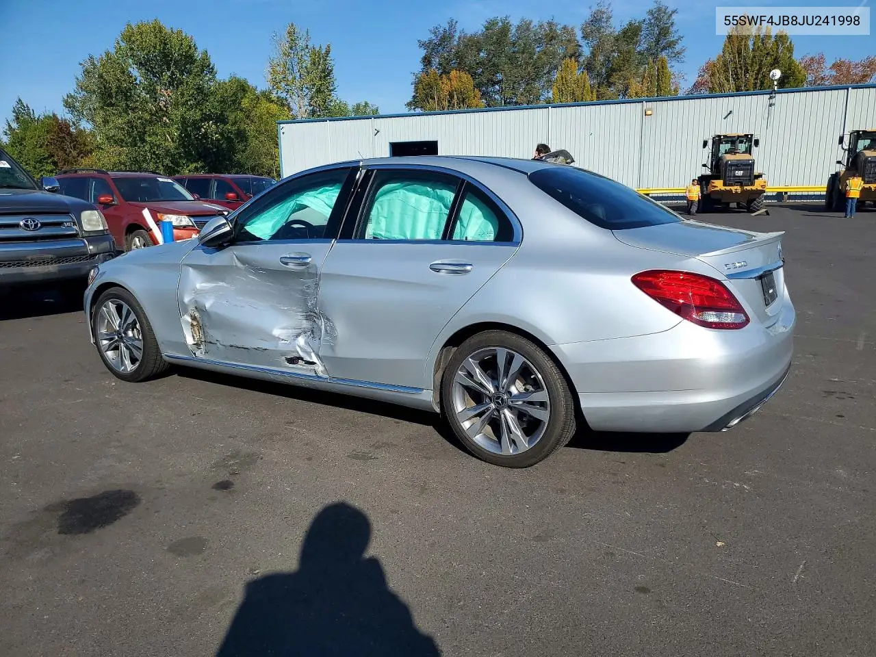 2018 MERCEDES C-KLASSE VIN 55SWF4JB8JU241998 — фото 2