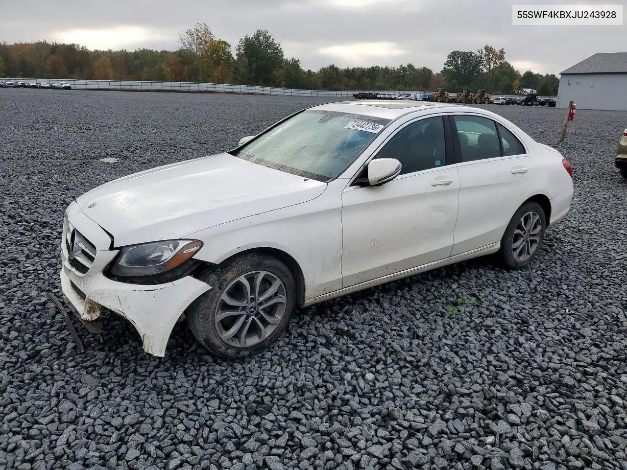 MERCEDES C-KLASSE 2018, VIN 55SWF4KBXJU243928
