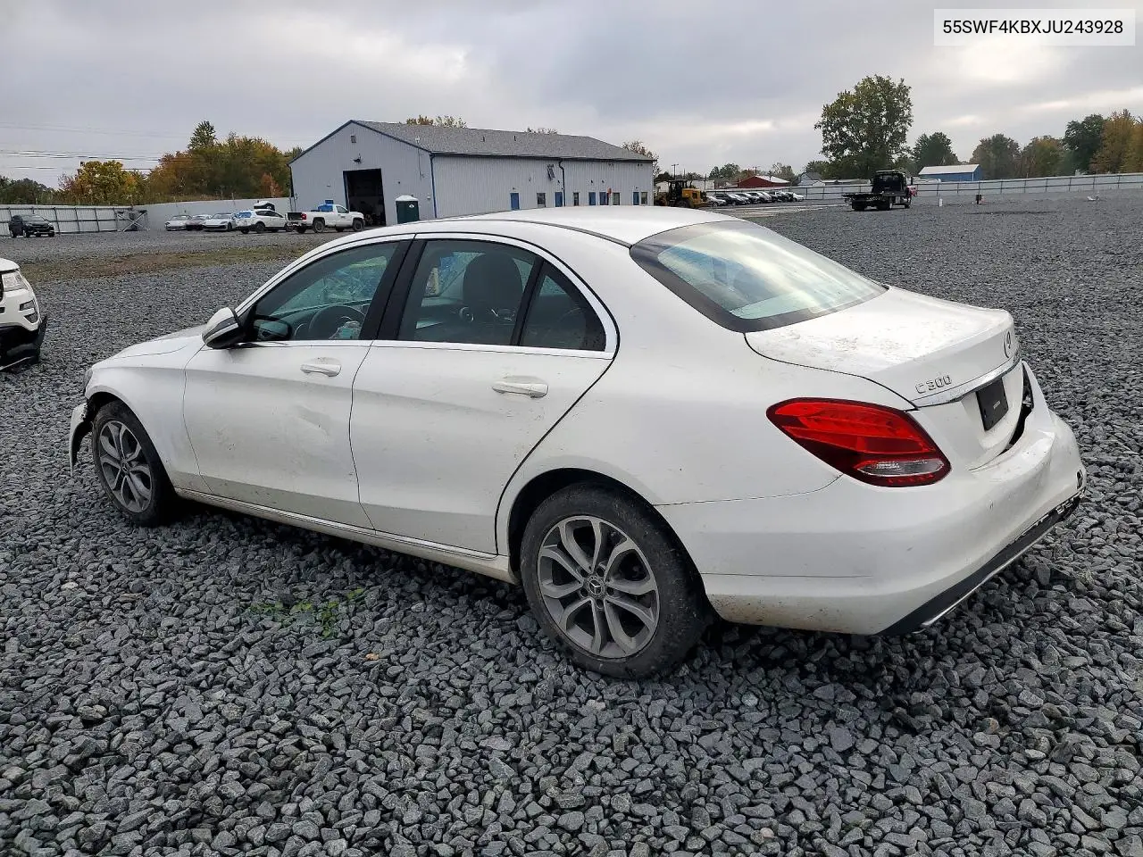 2018 MERCEDES C-KLASSE VIN 55SWF4KBXJU243928 — фото 2