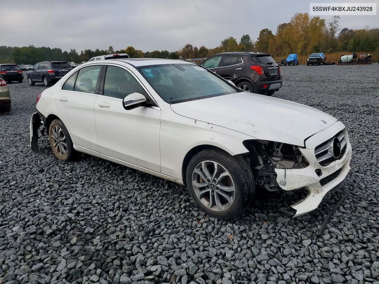 2018 MERCEDES C-KLASSE VIN 55SWF4KBXJU243928 — фото 4