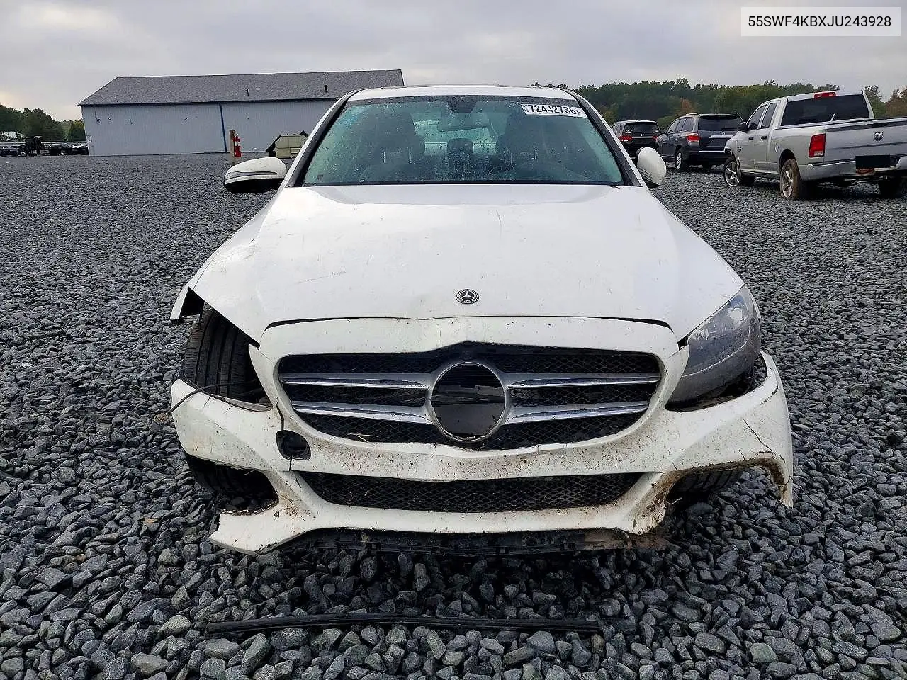 2018 MERCEDES C-KLASSE VIN 55SWF4KBXJU243928 — фото 5