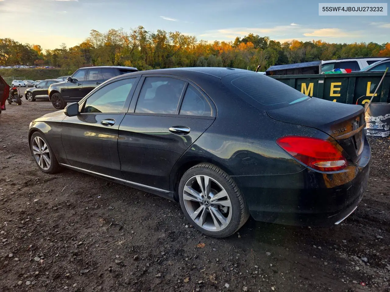 2018 MERCEDES C-KLASSE VIN 55SWF4JB0JU273232 — фото 2