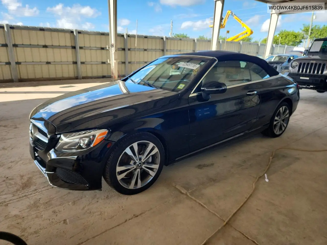 MERCEDES C-KLASSE 2018, VIN WDDWK4KB0JF615839