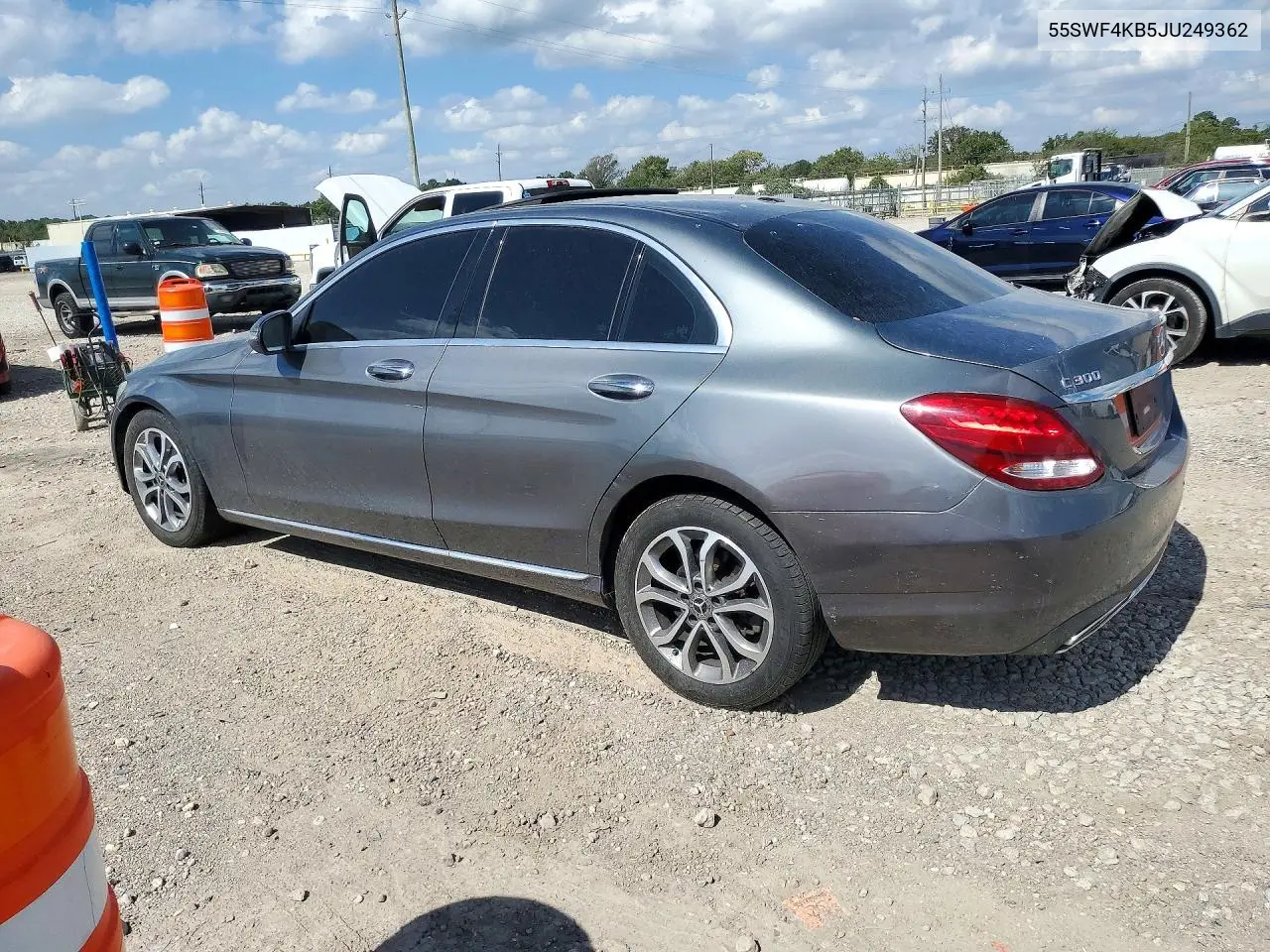 2018 MERCEDES C-KLASSE VIN 55SWF4KB5JU249362 — фото 2