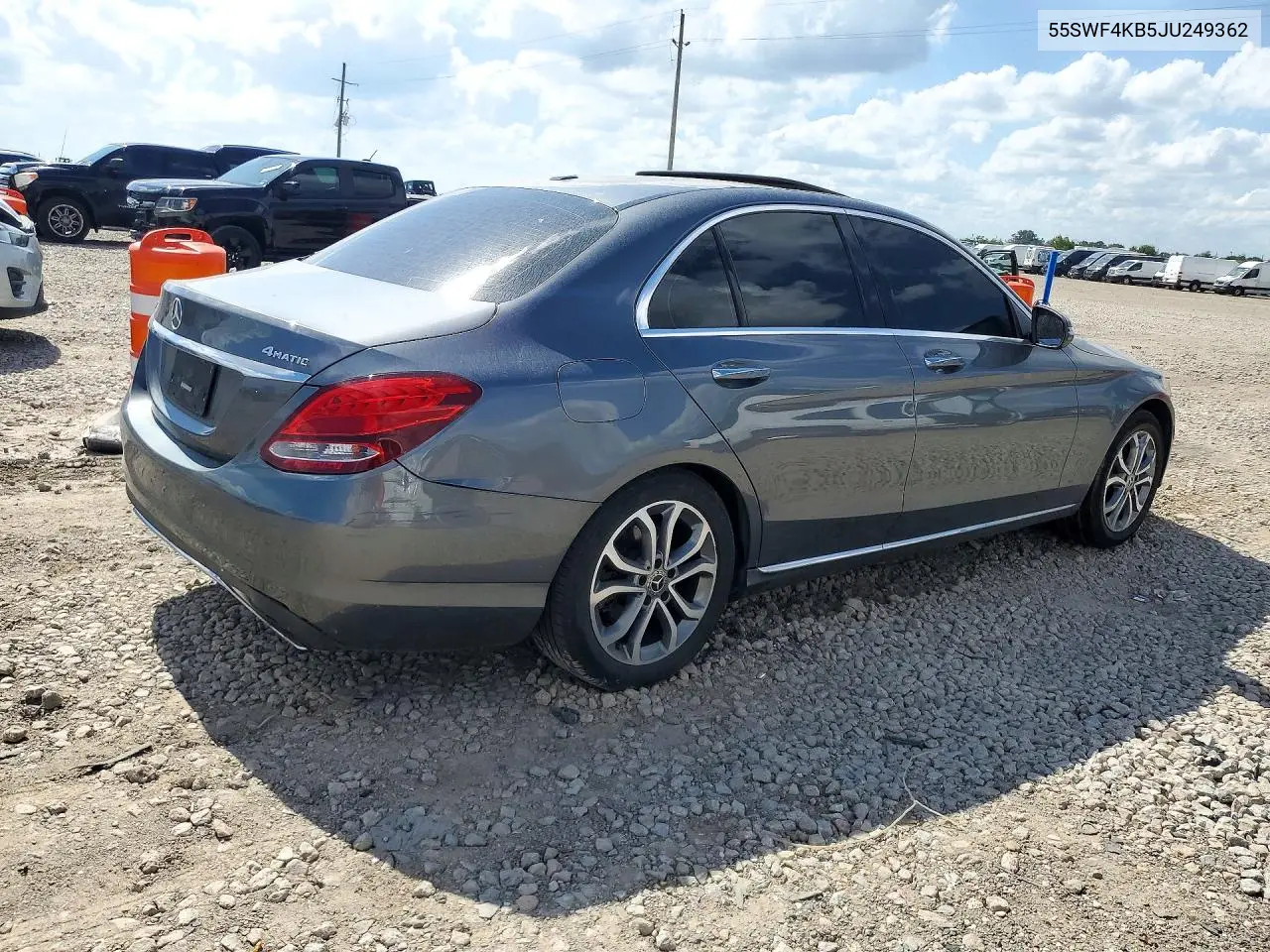 2018 MERCEDES C-KLASSE VIN 55SWF4KB5JU249362 — фото 3