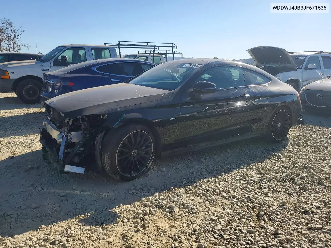 MERCEDES C-KLASSE 2018, VIN WDDWJ4JB3JF671536